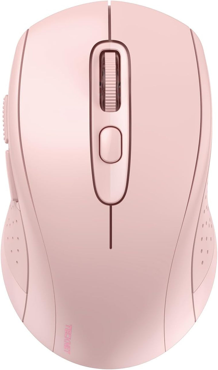 TECKNET Bluetooth Maus, 4000 DPI Maus Kabellos (Tri-Mode: BT 5.0/3.0+2.4GHz) Funkmaus mit USB-Empfän