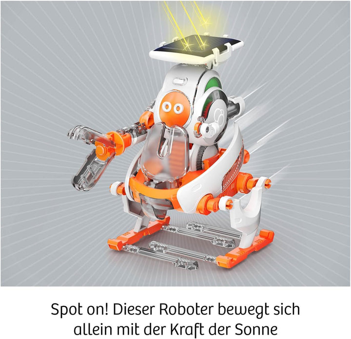 KOSMOS 621247 Solar Bots, Baue 8 Solar-Modelle, Bausatz für Solar Roboter mit Solarenergie-Antrieb,