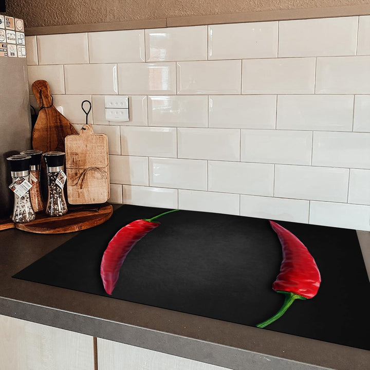 KitchenYeah© Herdabdeckplatte Einteilig Küche Herdabdeckung Induktionsfeld Ceranfeld Herdabdeckplatt