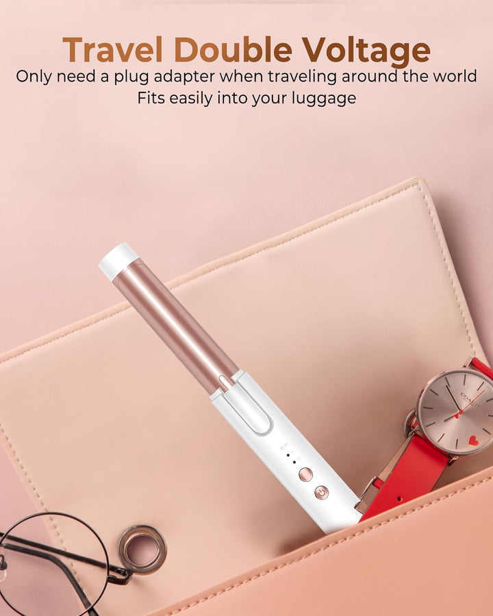 UKLISS Mini Lockenstab 25mm - Lockenstab Kurze Haare 160-200°C, Reise Mini Hair Curler für Kurze und