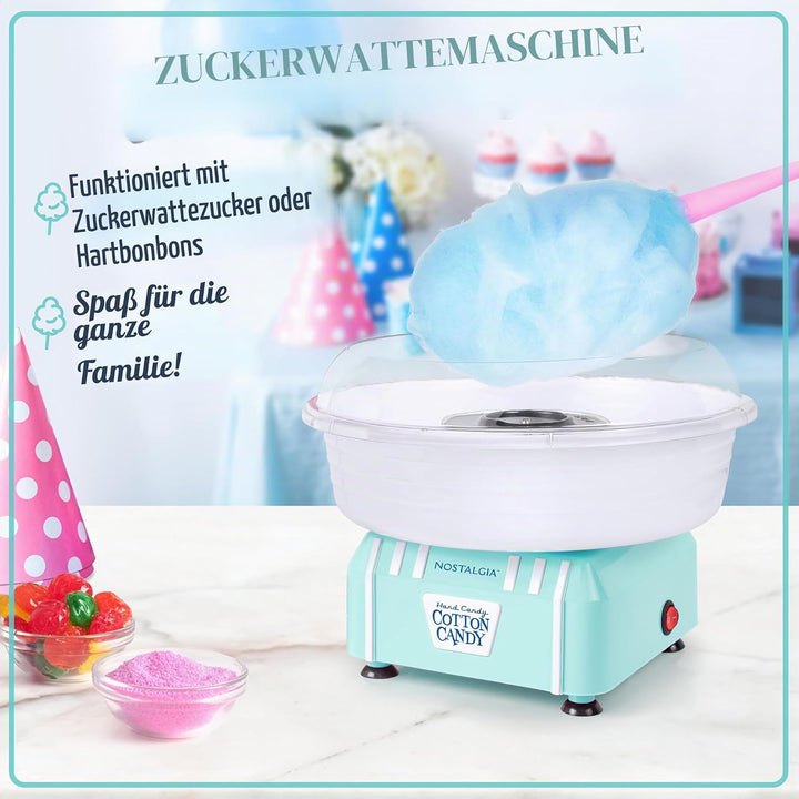Nostalgia retro table candyfloss machine, vintage cotton candy machine for hard sweets and sugar, aq
