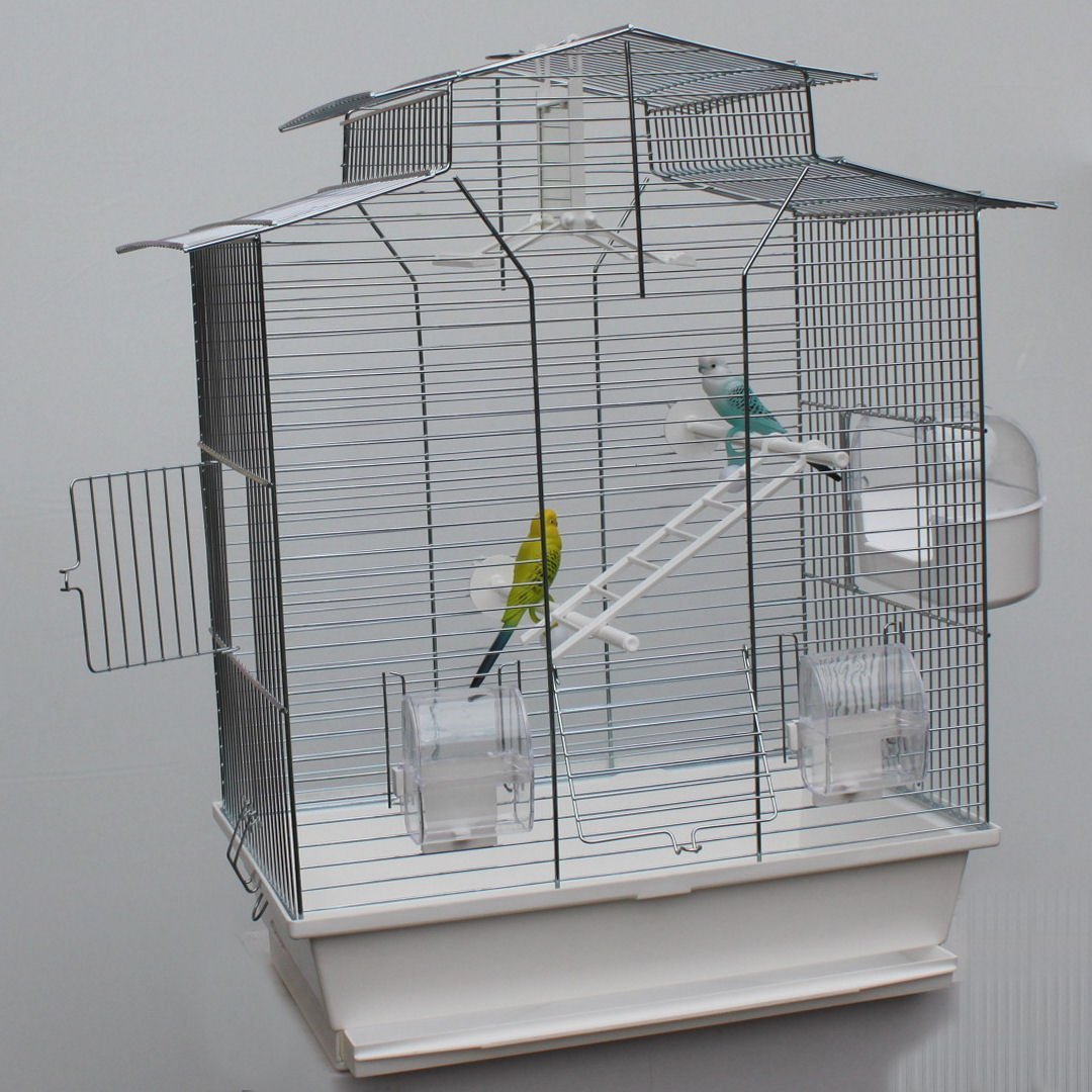 Vogelkäfig,Wellensittichkäfig,Exotenkäfig,60 cm Vogelkäfig Vogelbauer Wellensittich Kanarien Voliere