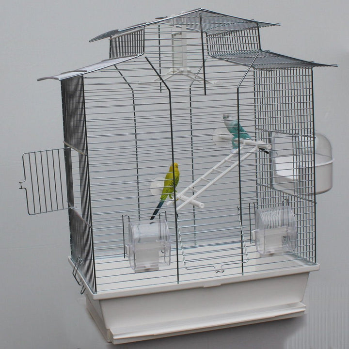 Vogelkäfig,Wellensittichkäfig,Exotenkäfig,60 cm Vogelkäfig Vogelbauer Wellensittich Kanarien Voliere