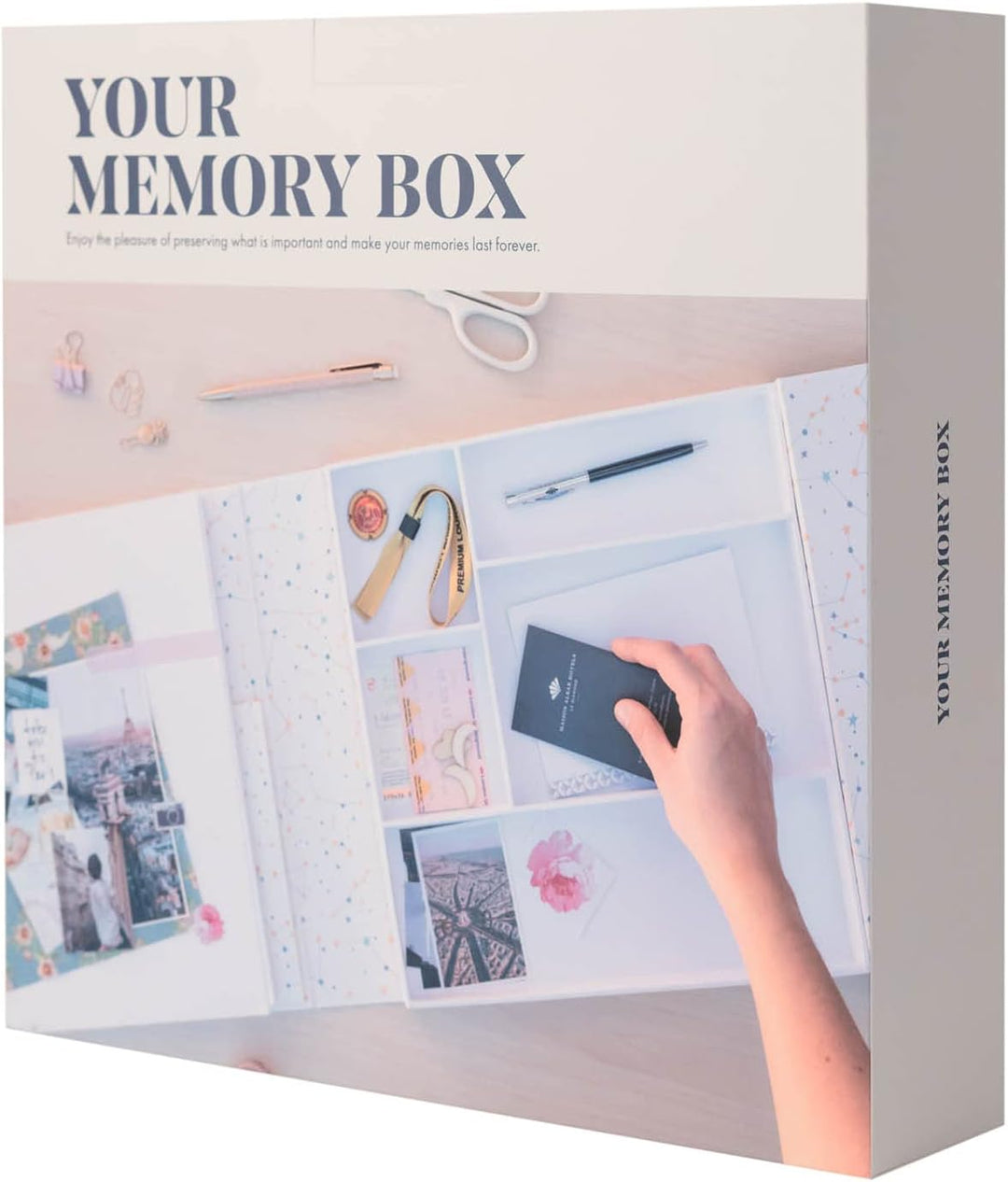 Kokonote Scrapbook, Weiss, 31 x 31 x 7,5
