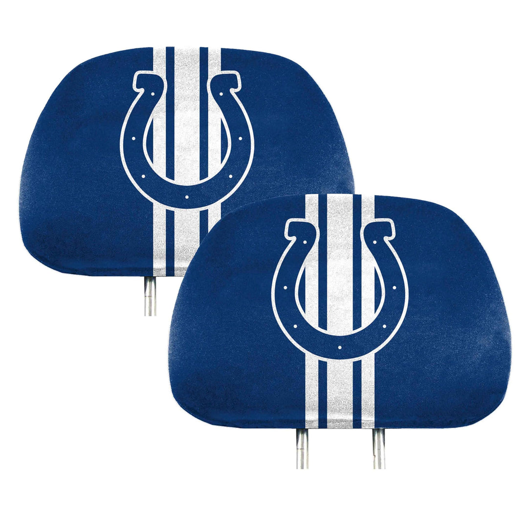 NFL Full-Print Head Rest Covers, 2-Pack Indianapolis Colts, Indianapolis Colts