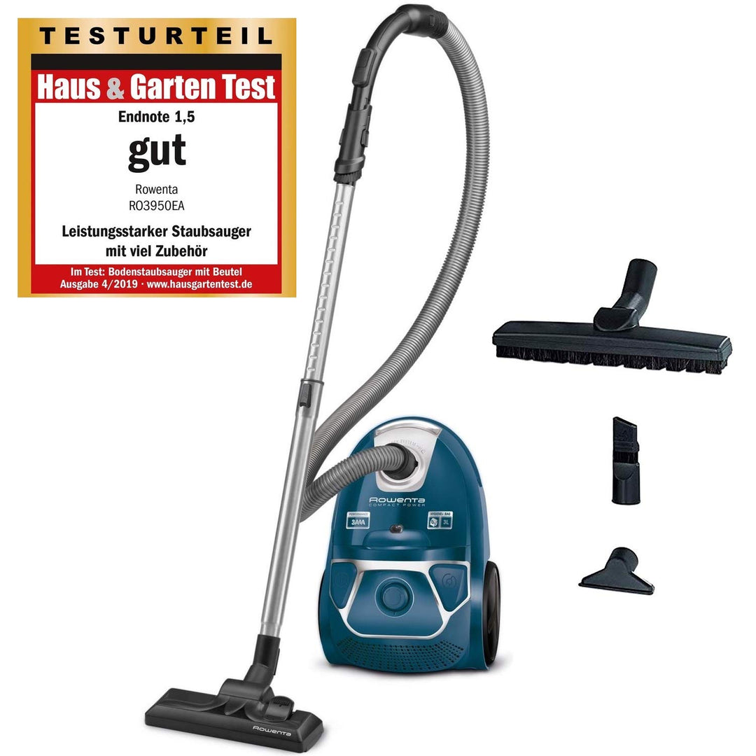 Rowenta RO3950 Staubsauger mit Beutel Compact Power Bodenstaubsauger (AAA-Energie-Label, 750 Watt, 3