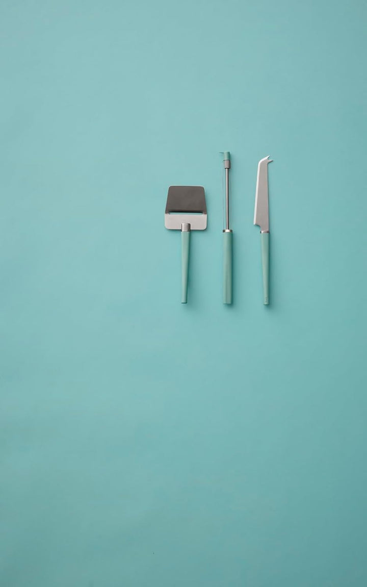 Rosti Emma Käse-Set 3 Teile Nordic Green 27,5 x 18 x 3,5 cm Nordic Green, 27,5 x 18 x 3,5 cm Nordic