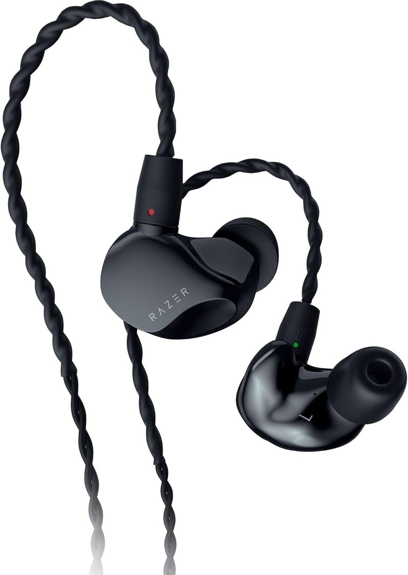 Razer Moray - Ergonomischer In-Ear-Ohrhörer für Streaming 24/7 (Hybrid-Dual-Treiber-Design, Ergonomi