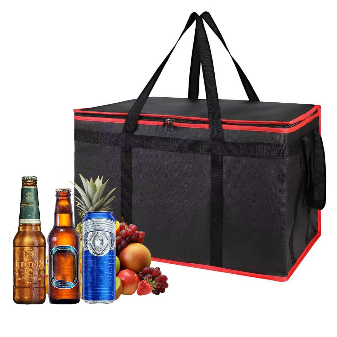 XXXL Isolier-Kühltasche aus Oxford-Stoff，Spritzwassergeschützt, zusammenklappbar & stabil mit Trageg