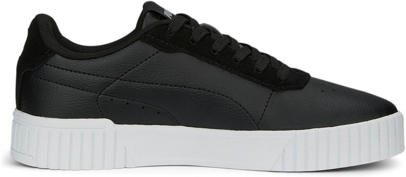 PUMA Damen Carina 2.0 Laser Cut Sneaker 39 EU Puma Black Strong Gray Puma Silver, 39 EU Puma Black S