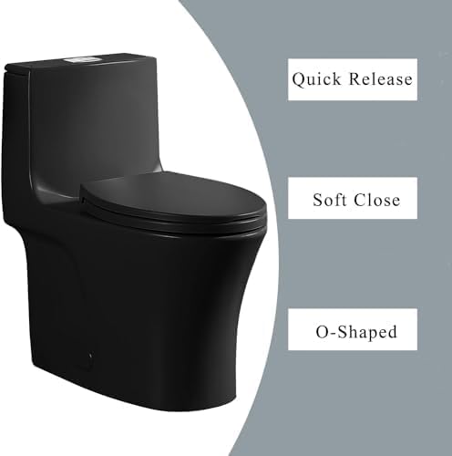 WC-Sitz Soft Close, Soft Close WC-Sitz mit Schnellverschluss für einfache Reinigung, Standard-Klo-To