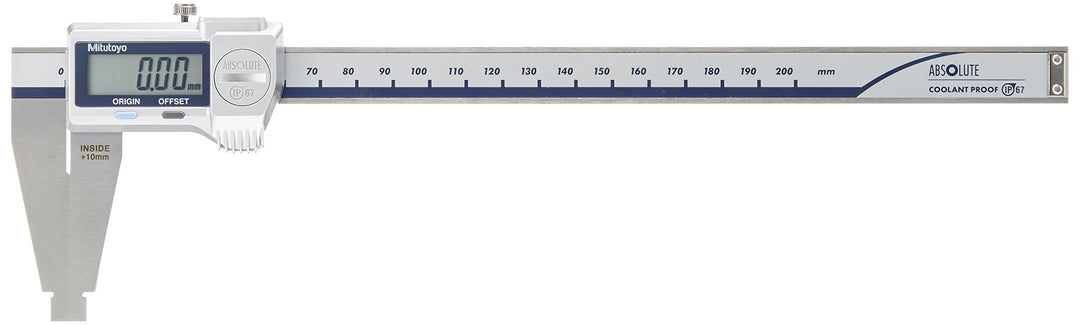 Mitutoyo ABSOLUTE Serie 550 IP67 200 mm Digital Werkstattmessschieber 550-301-20 Schnabel: 60 mm
