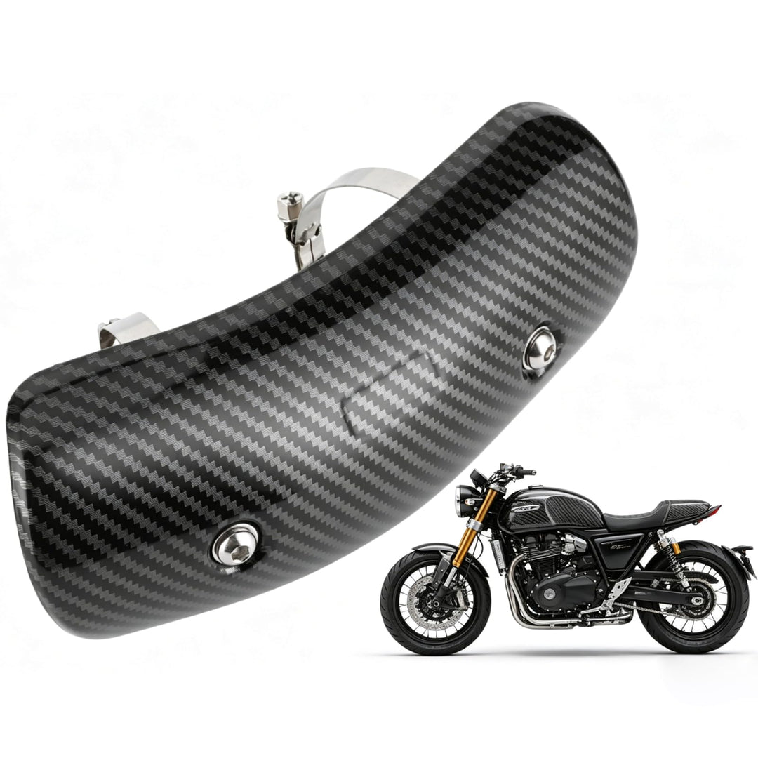Motorrad-Hitzeschild, Universal-Motorrad-Auspuff-Mittelrohr-Hitzeschild-Schutzabdeckung Für Auspuffr