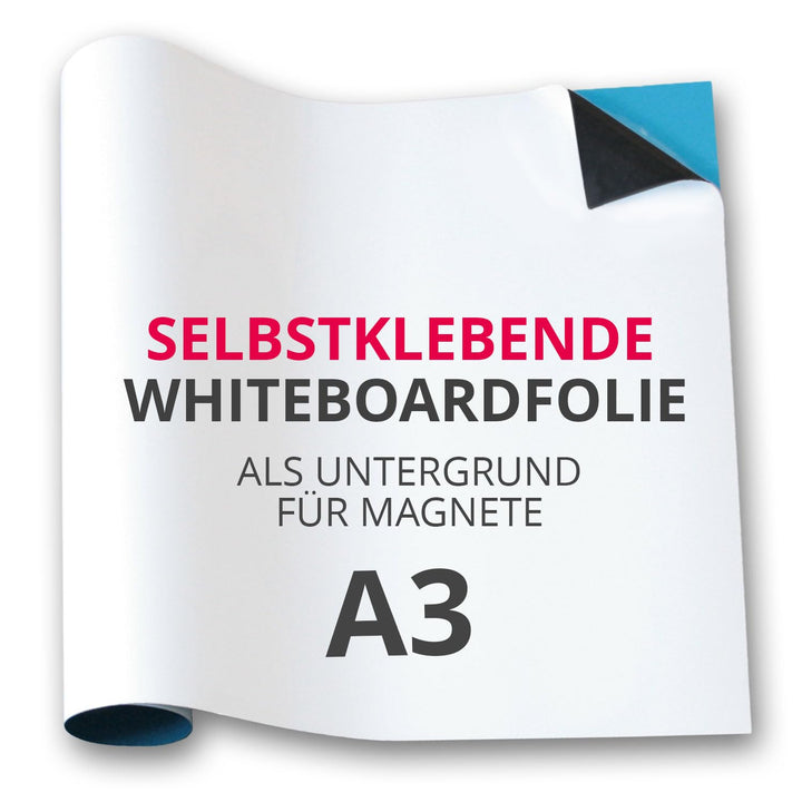 Magstick Ferrofolie Whiteboard-Folie selbstklebend I DIN A3 I flexibel beschreibbar abwischbar I Haf