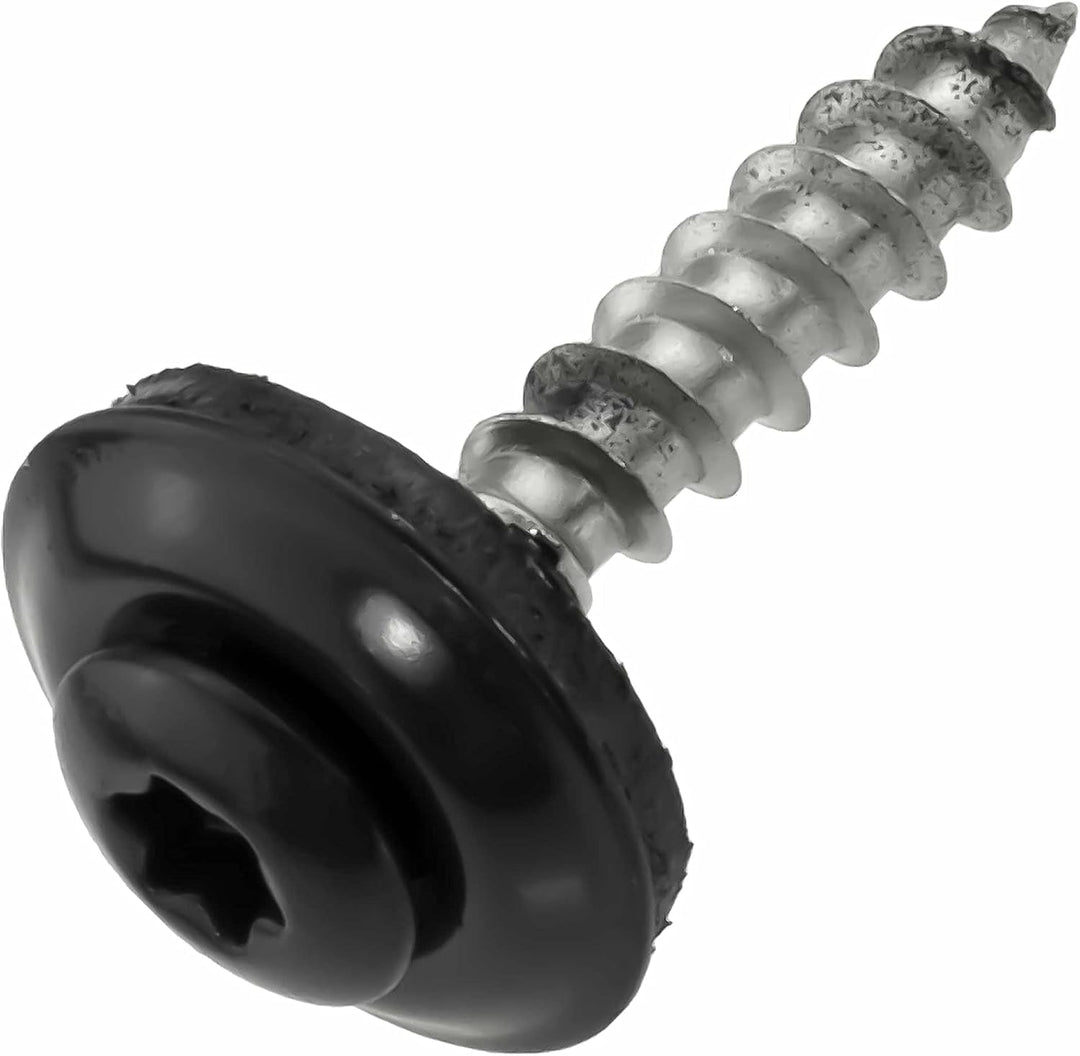 Spenglerschrauben Edelstahl A2 mit EPDM-Dichtscheibe - TX20, 100 Stück (4.5 x 80 mm - anthrazit - 10