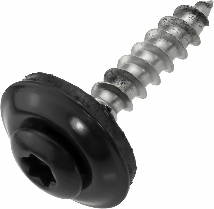 Spenglerschrauben Edelstahl A2 mit EPDM-Dichtscheibe - TX20, 100 Stück (4.5 x 80 mm - anthrazit - 10