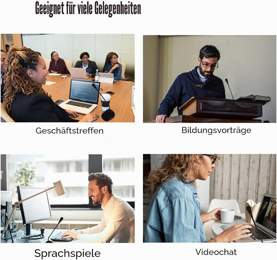 Desktop-Schwanenhals-Kondensatormikrofon, Schnurgebundenes Sprachkondensatormikrofon Zur Tischmontag