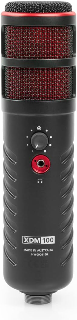 Rode X XDM-100 USB-Sprechermikrofon + keepdrum MS138 Gelenkarm-Stativ Weiss