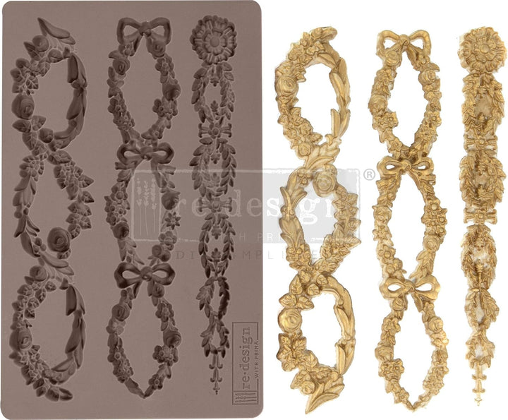 Redesign With Prima 655350636418 Floral Chain Clay, Soap Making Molds,Pottery &amp; Modeling Clays, 5"x8