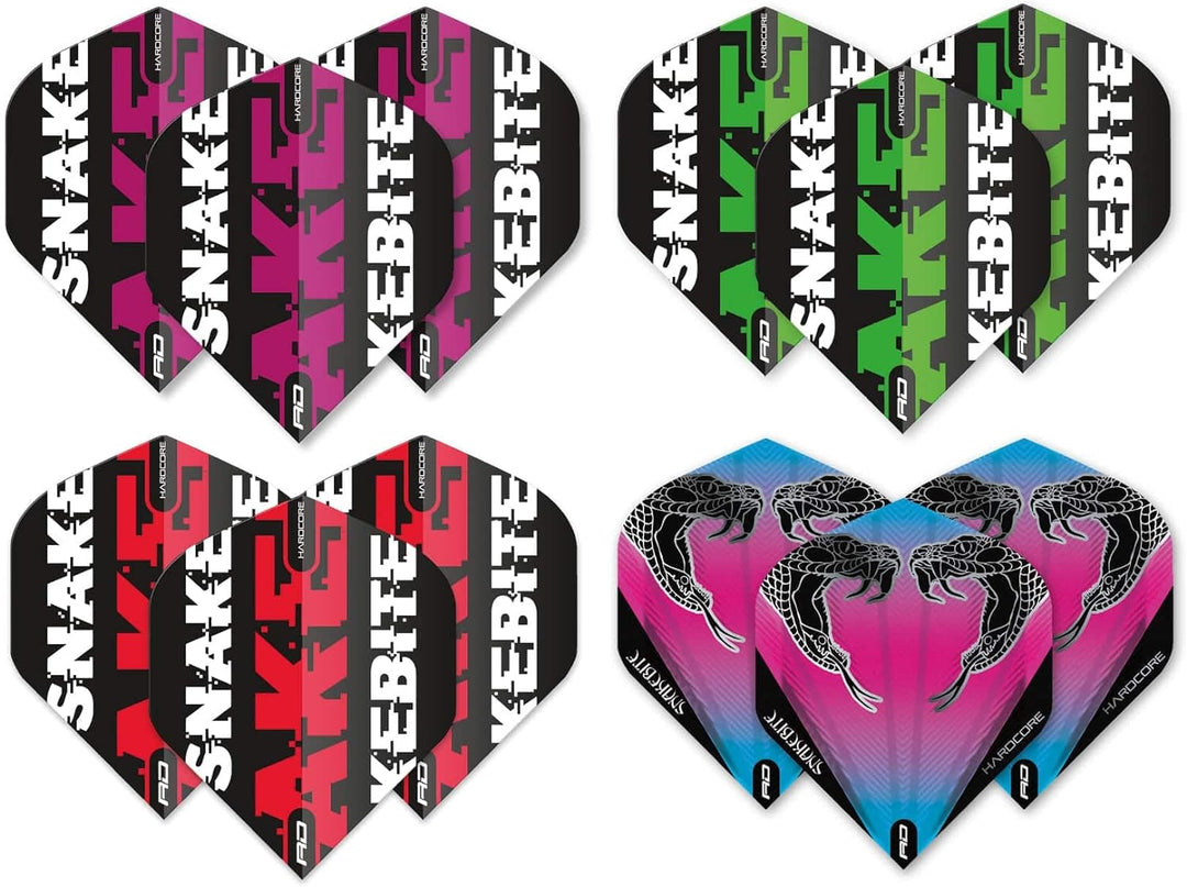 RED DRAGON Peter Wright Snakebite DWC dartpfeil Flug Sammlung - 20 Sätze von Dartflüge (60 Flights i
