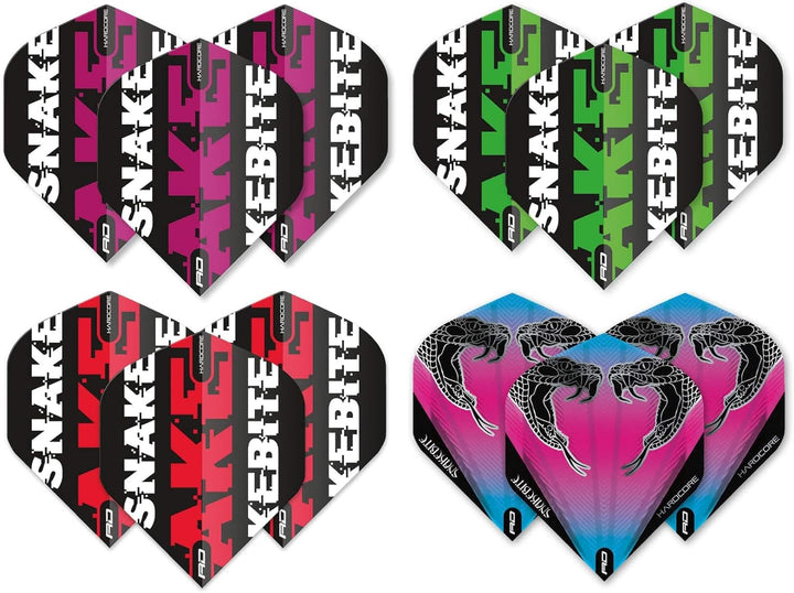 RED DRAGON Peter Wright Snakebite DWC dartpfeil Flug Sammlung - 20 Sätze von Dartflüge (60 Flights i