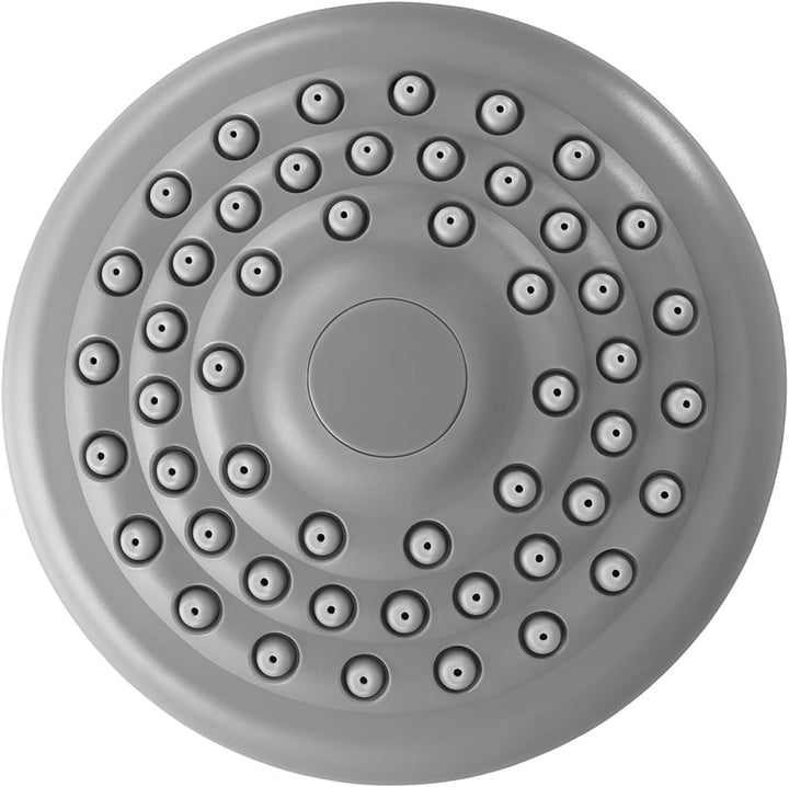 1x Design Duschkopf, Brause mit Antikalk - Düsen hochwertig verchromt, 1/2 Zoll, 1