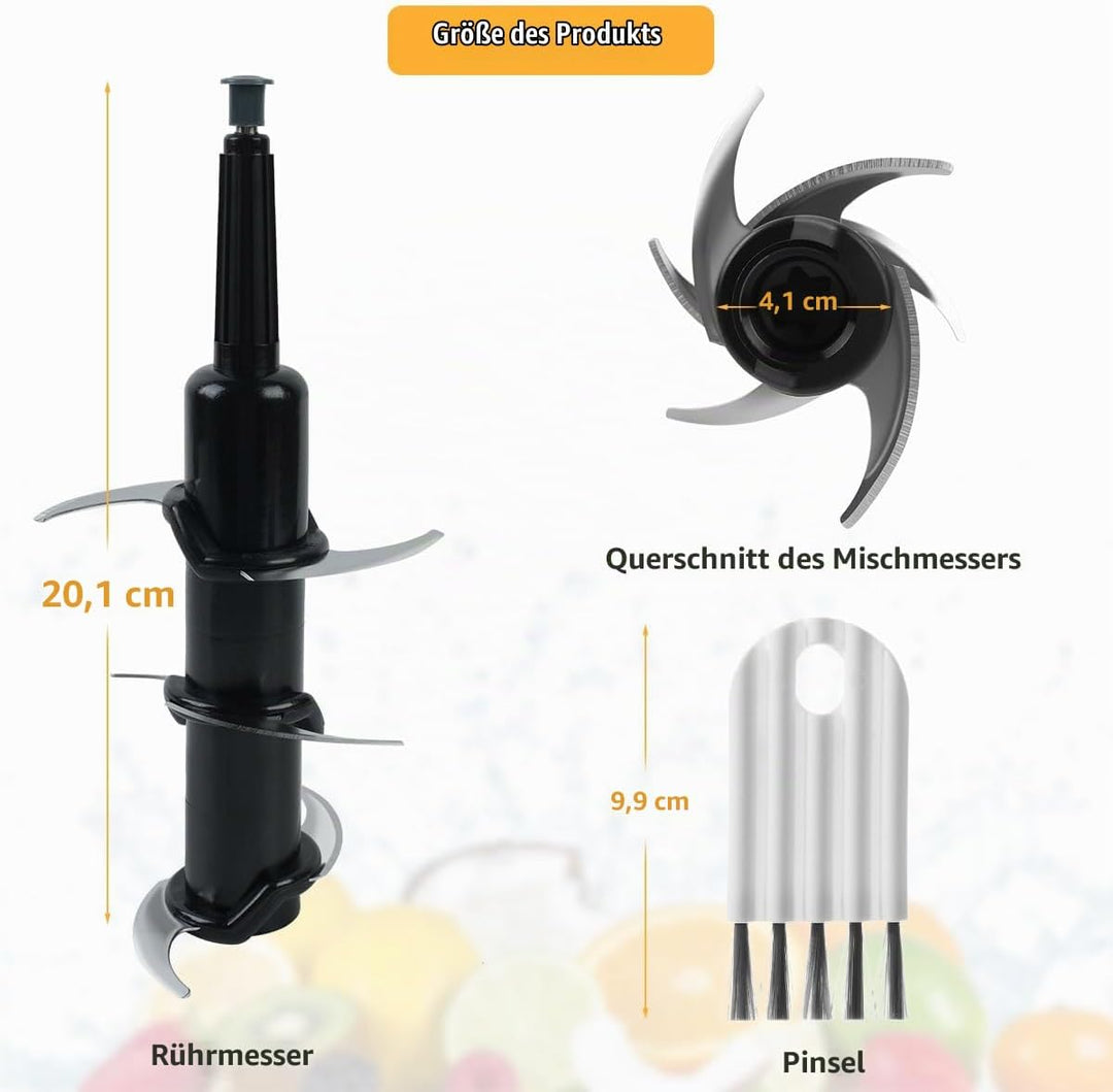 Mixer Ersatzteile Für Ninja Küchenmaschine, Hackklinge Ersatzteile Mit 6 Klingen Für Nutri Ninja 72o