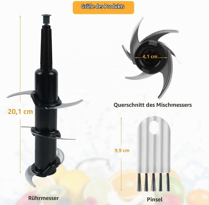 Mixer Ersatzteile Für Ninja Küchenmaschine, Hackklinge Ersatzteile Mit 6 Klingen Für Nutri Ninja 72o
