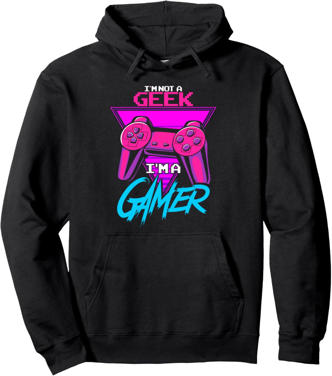 Ich bin kein Geek Ich bin ein Gamer Pullover Hoodie