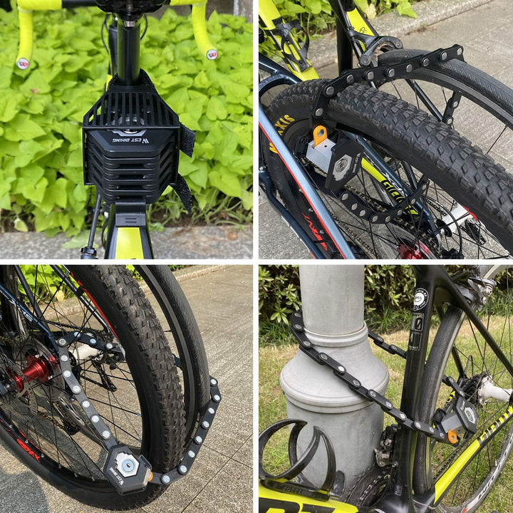 LuTuo Fahrradschloss Faltschloss mit Halterung, e Scooter Schloss, Fahradschloss Hohe Sicherheit mit