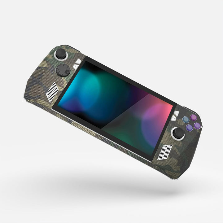 PlayVital 2 Set Skin Sticker für ROG Ally Handheld Konsole, individuelle Aufkleber aus Vinyl-Armeegr