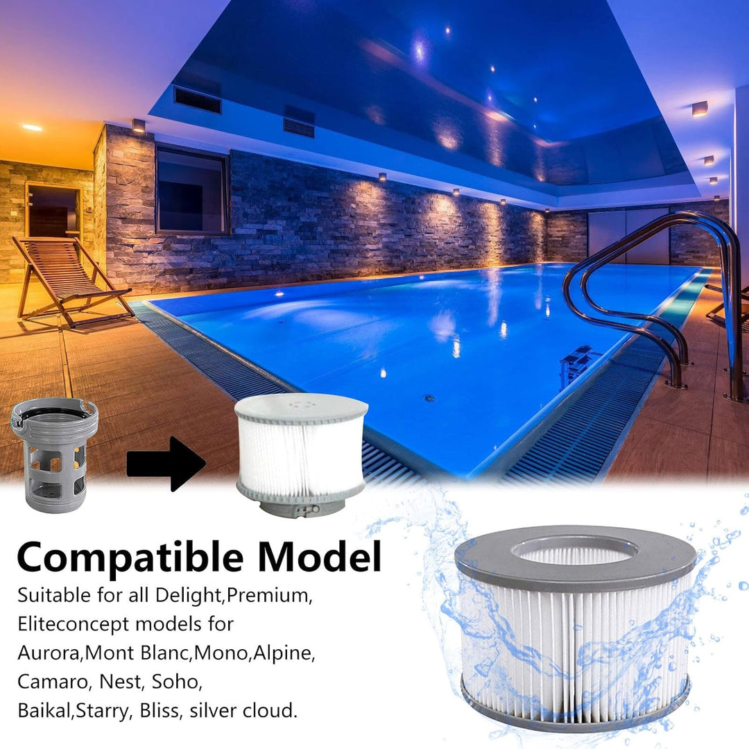 Ersatzfilter für MSPA, Whirlpool zubehör für MSPA Whirlpool Ersatz Filter Filterkartusche Wasserfilt