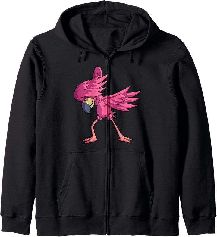 Dabbing Flamingo Nette rosa Flamingos Lustiger Dab Dance Kapuzenjacke