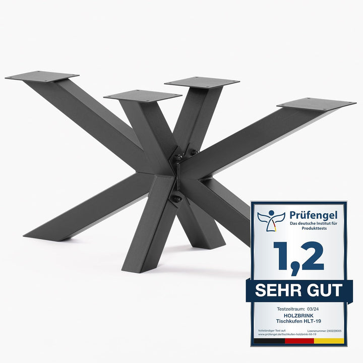 HOLZBRINK Tischbeine aus Metall, Tischgestell für Couchtisch Computertisch Gartentisch, 98x40x43 cm