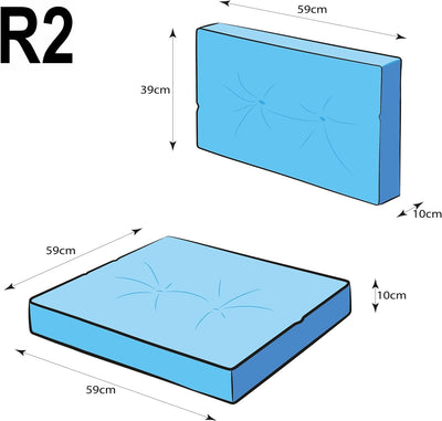 PillowPrim, Palettenkissen, Stulhkissen, Rattansessel, Outdoor, Auflage, Sitzkissen, Stuhlkissen, Ra