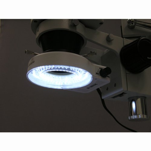 AmScope SM-3TY-80S-3M Trinokulares 80-LED-Zoom Stereomikroskop am Boom Ständer mit 3MP USB-Kamera, 7