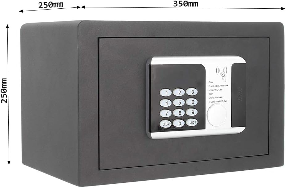 Profirst Möbeltresor Frequenz 1 Elektronikschloss Notöffnung RFID Technologie Anthrazit BxH 35x25cm