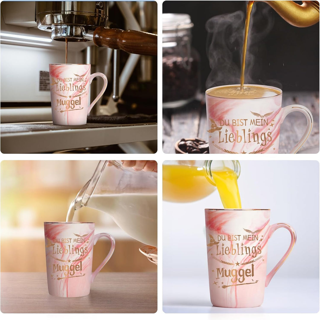 Lustige Harry Geschenke Tasse mit Spruch Du bist mein Lieblings Muggel, Geschenk für Freunde Freundi