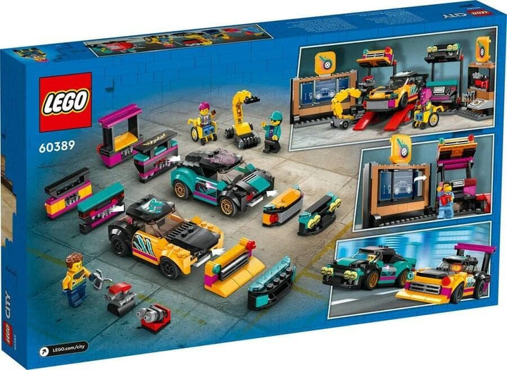 LEGO 60389 City Autowerkstatt, Mechaniker-Spielzeug-Werkstatt mit individuell gestaltbaren Spielzeug