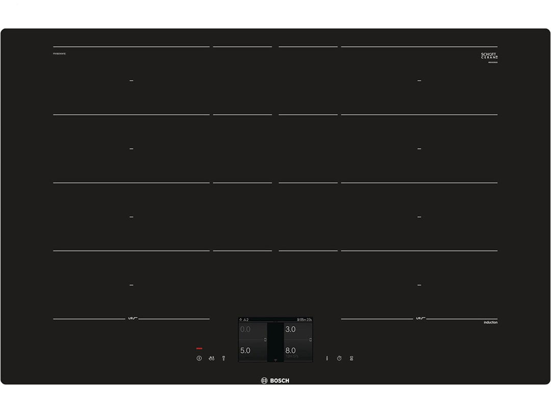 Bosch Hausgeräte PXY801KW1E Serie 8 Smartes Induktionskochfeld (autark), 80 cm breit, FlexInduction