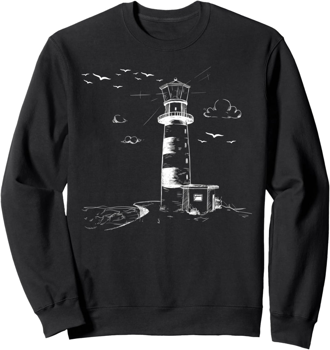 Leuchtturm Möwe Nordsee Ostsee Küste Urlaub Strand Sweatshirt