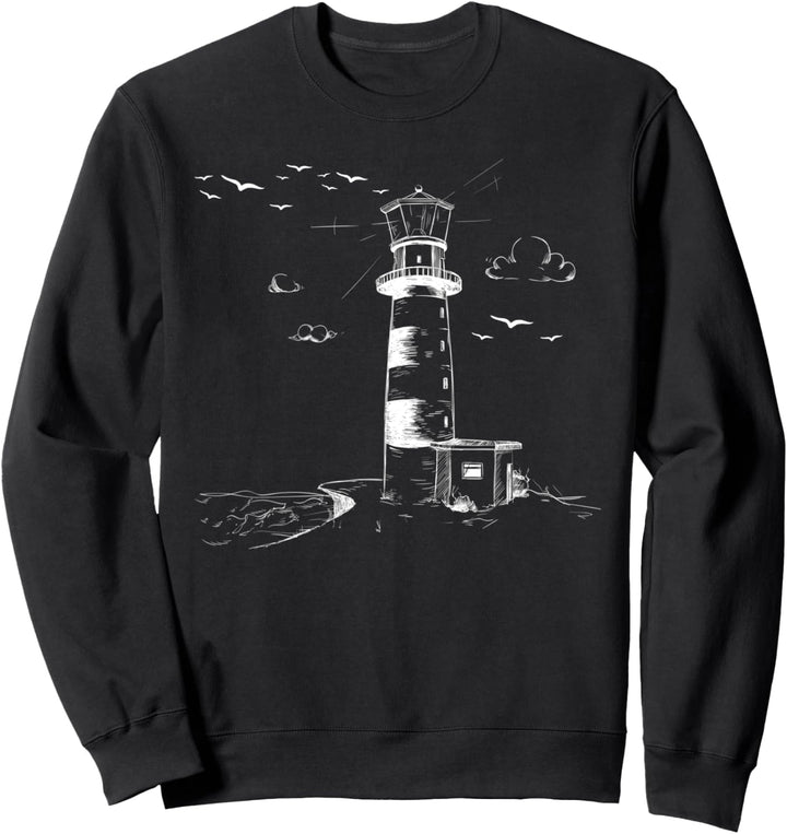 Leuchtturm Möwe Nordsee Ostsee Küste Urlaub Strand Sweatshirt