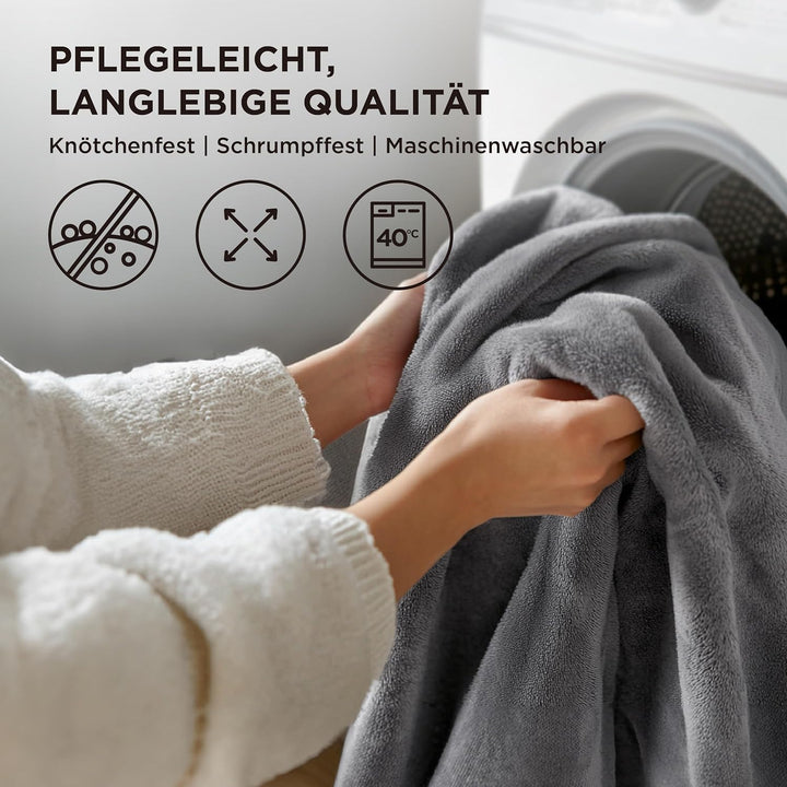 BEDSURE Flauschig Fleecedecke - Wohndecke Warm Winter Weich, Sofadecke XXL, Decke Couch Blanket, Gro