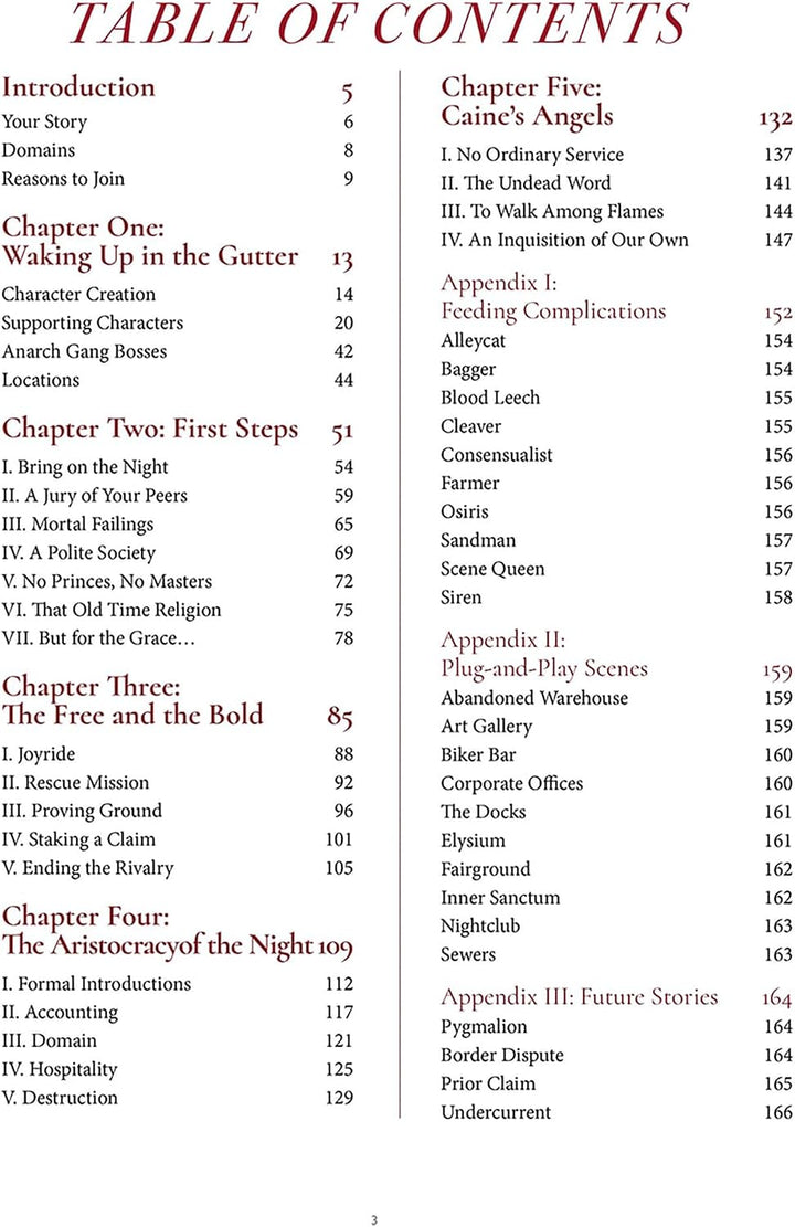 Vampire: The Masquerade 5th Edition Roleplaying Game The Crimson Gutter Chronicle Book