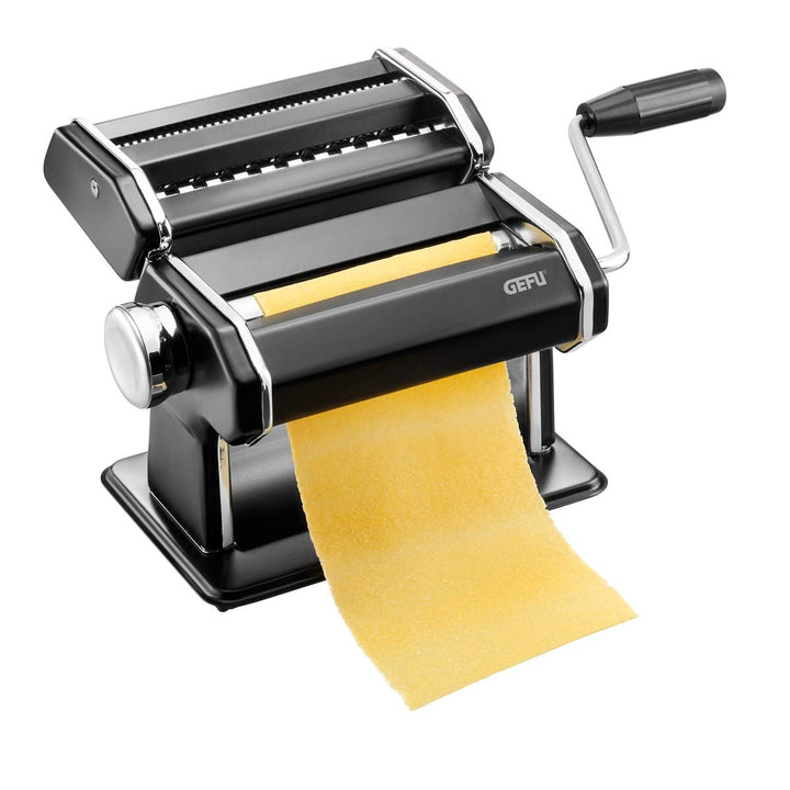 GEFU 89426 Pastamaschine Pasta PERFETTA schwarz matt, italienische Nudelmaschine für Lasagne, Taglio