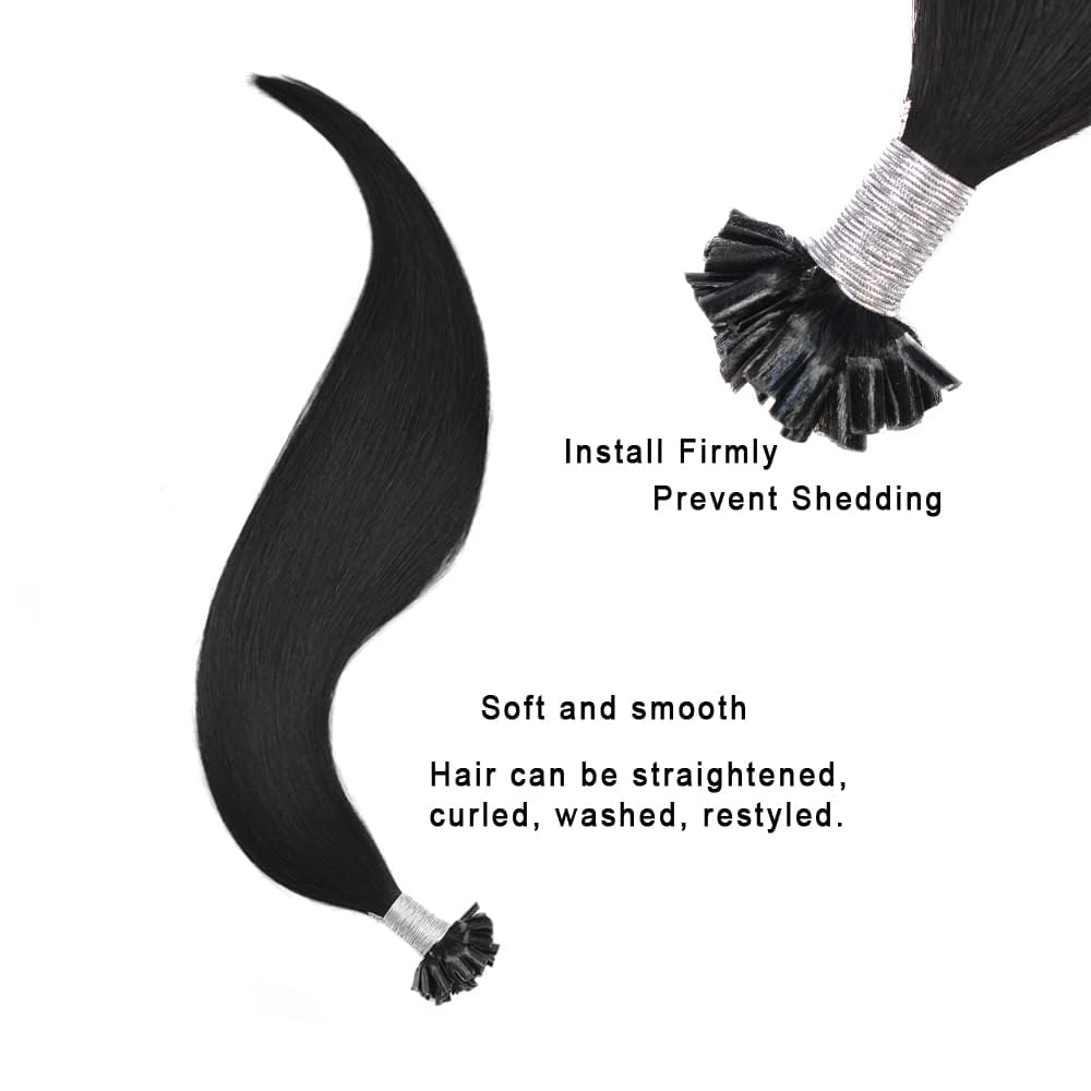 Extensions Echthaar Bondings U Tip Hair Extensions Echthaar Keratin Bondings Echthaar 50 cm Remy Ech