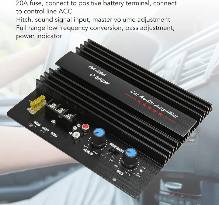 600 W 12 V Auto Audio Leistungsverstärkerplatine, Stereo AMP Modul mit Integriertem Dual IC Chip, Au