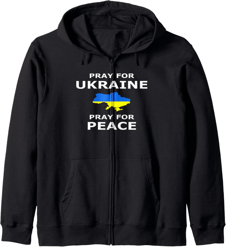 Gebet für Ukraine Frieden Ukraine Flagge Kapuzenjacke