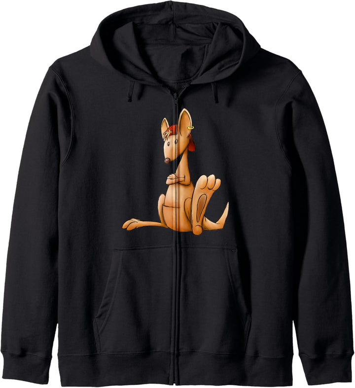 Cooles MC Känguru Hiphop Street-Style Beuteltier Kapuzenjacke