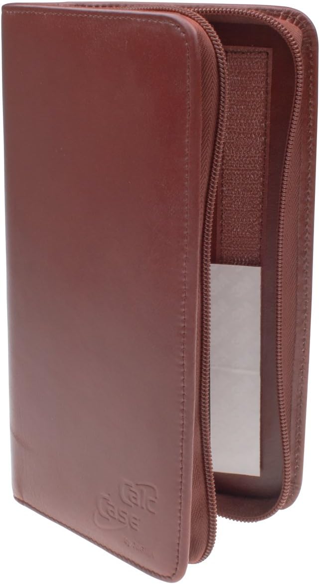 CalcCase Original Schutztasche Executive - Schutztasche für Grafikrechner aus braunem Rindsleder, ed